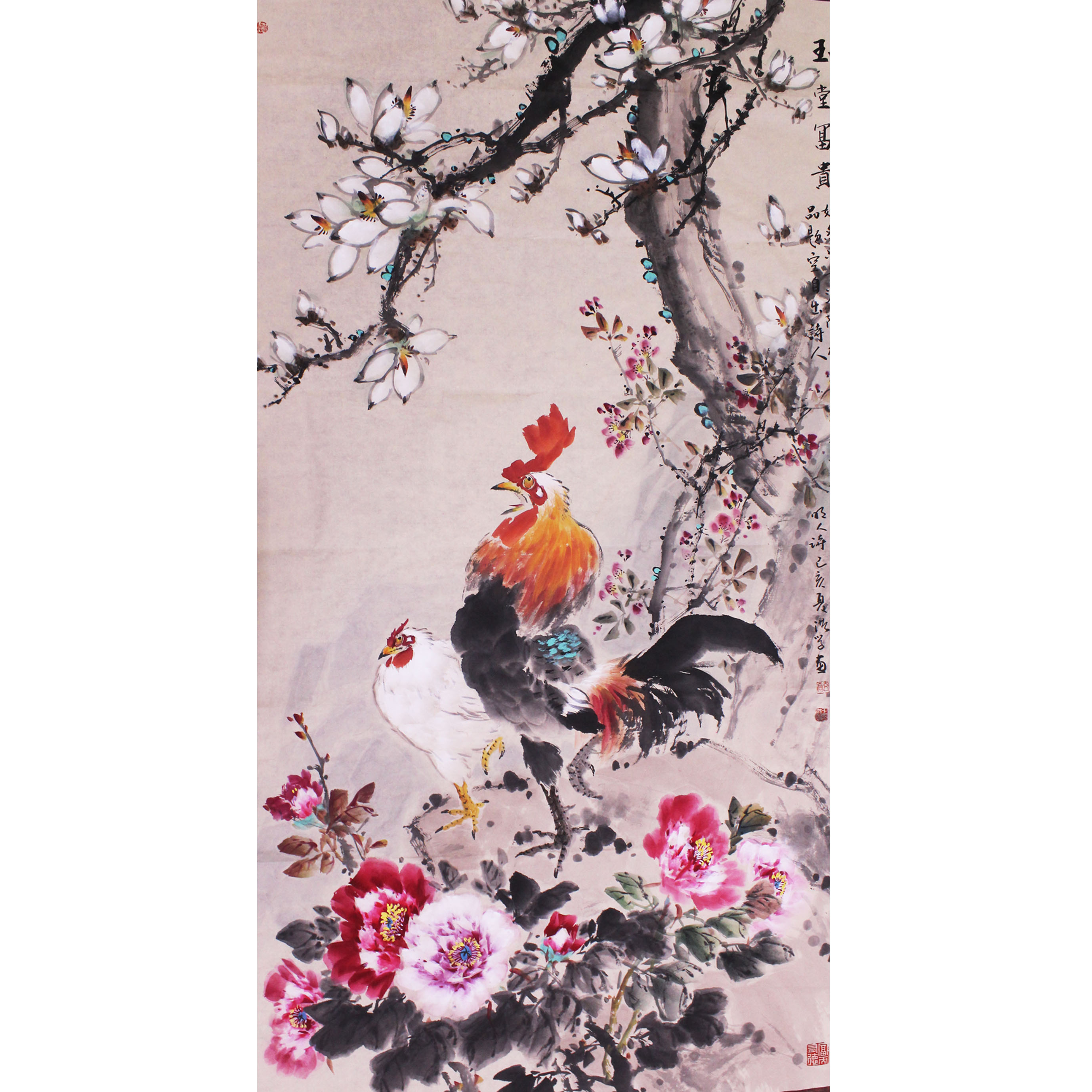 玉堂富贵-近期新作-玄谷画廊--玄谷花鸟画苑|王洪学花鸟作品|画家